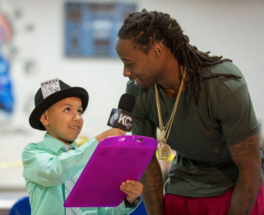 Mentor interacting with young child